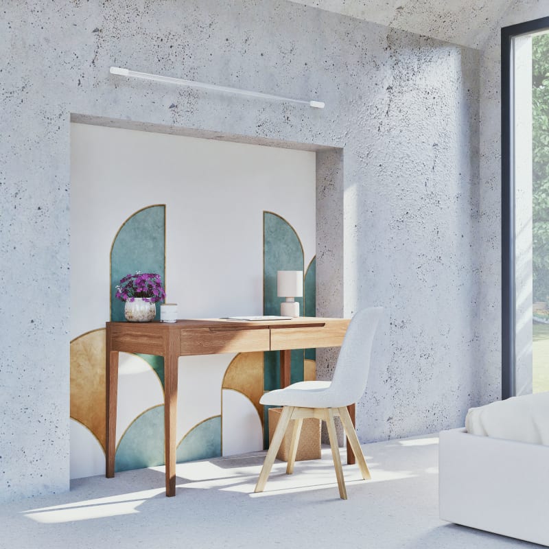 Bureau 2 tiroirs en acacia - miniature 6