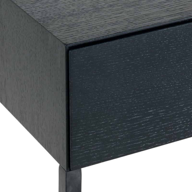 Bureau 2 tiroirs noir - miniature 5