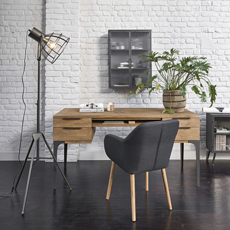 Bureau 4 tiroirs en manguier et acacia - miniature 8