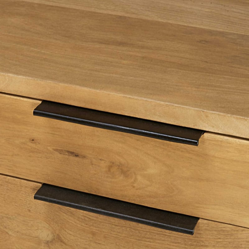 Bureau 4 tiroirs en manguier et acacia - miniature 4