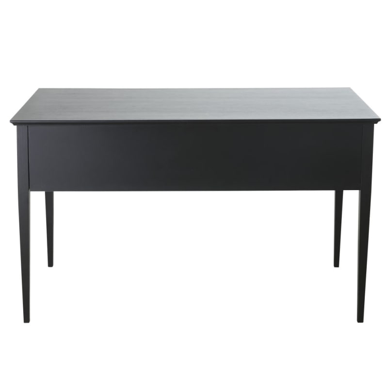 Bureau 5 tiroirs noir mat - miniature 4