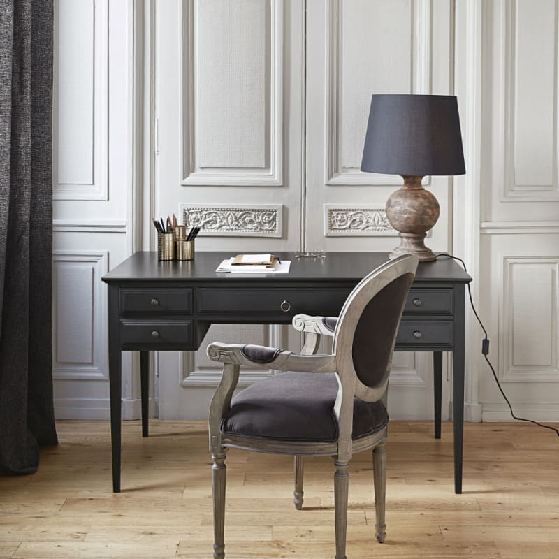 Bureau 5 tiroirs noir mat - miniature 8