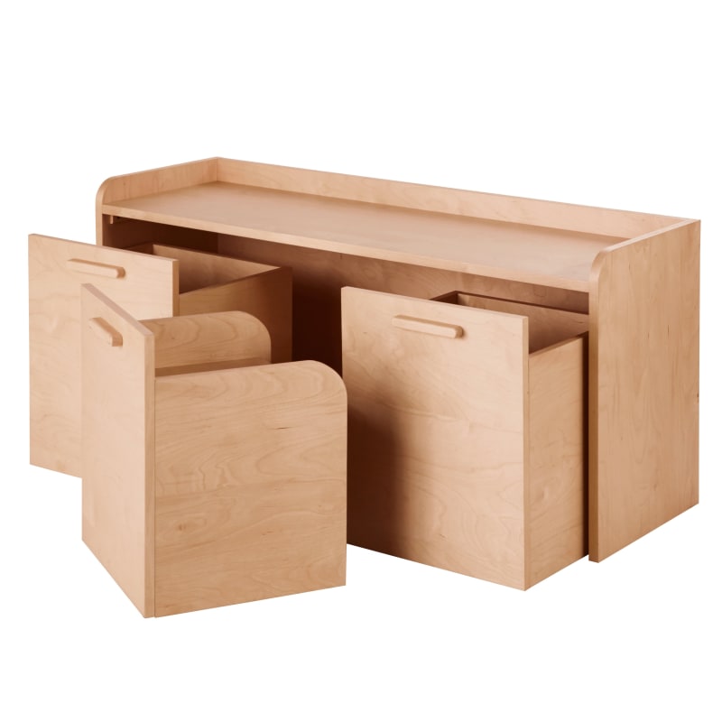 Bureau combiné enfant avec rangements - miniature 3