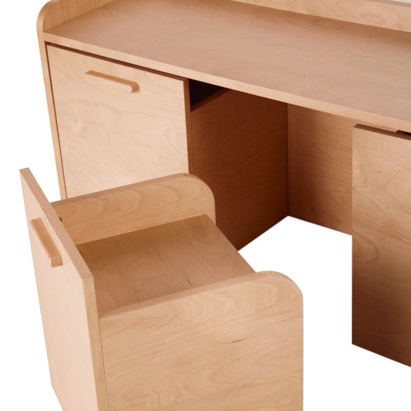 Bureau combiné enfant avec rangements - miniature 4