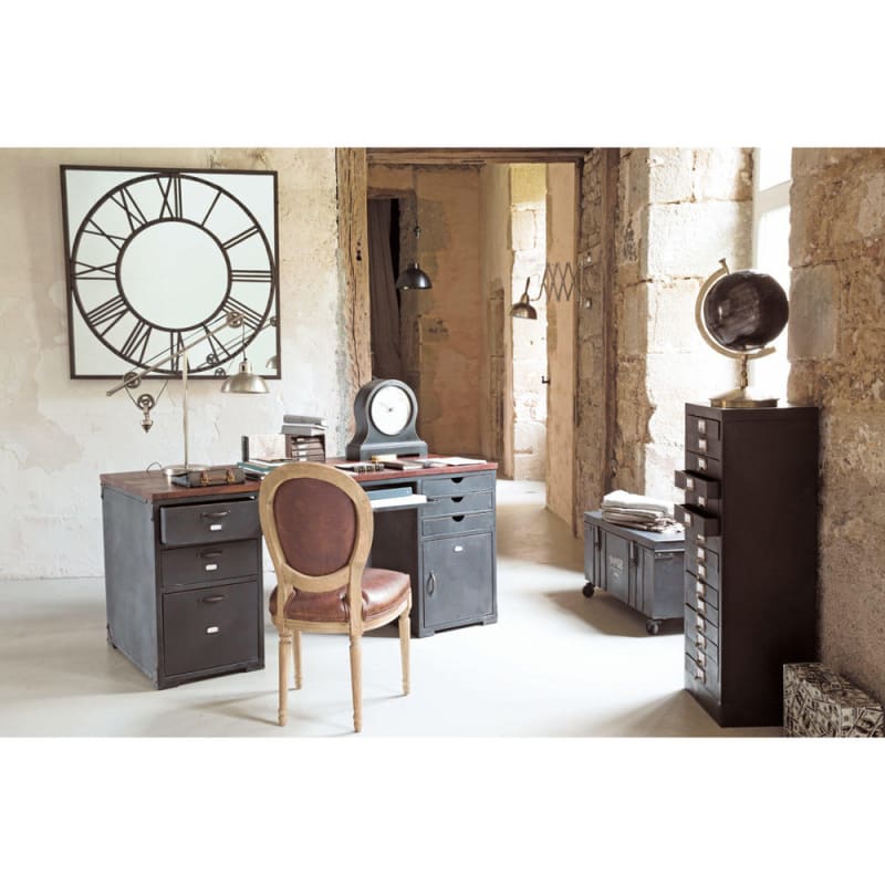 Bureau en manguier massif et métal - miniature 4