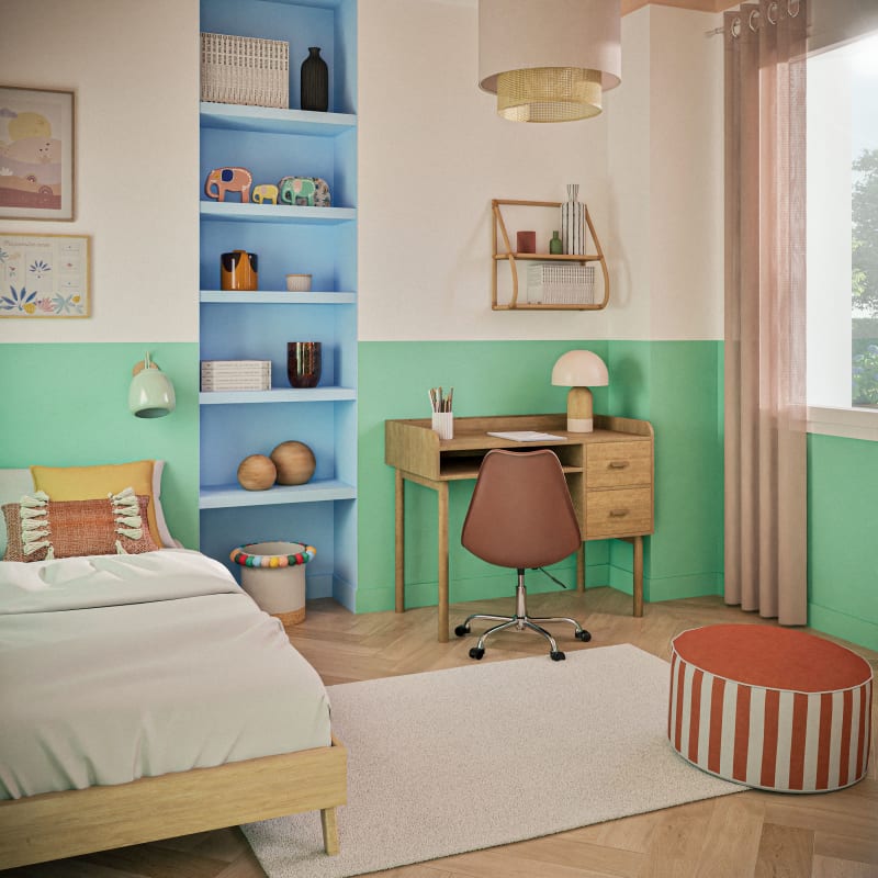 Bureau enfant multi-rangements 2 tiroirs - miniature 8