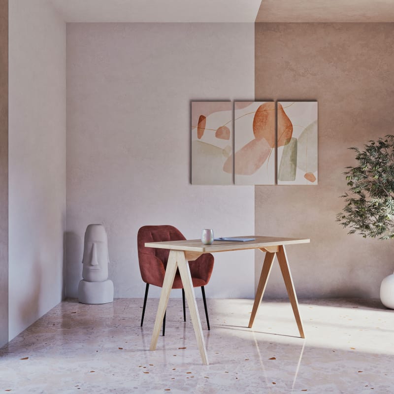 Bureau professionnel en chêne L120 - miniature 7