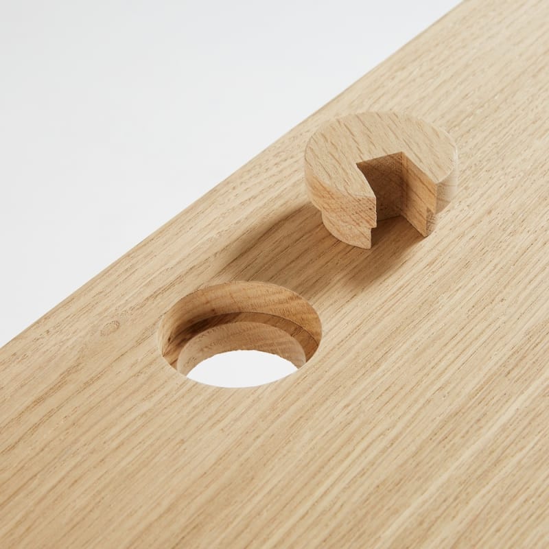 Bureau professionnel en chêne L120 - miniature 4