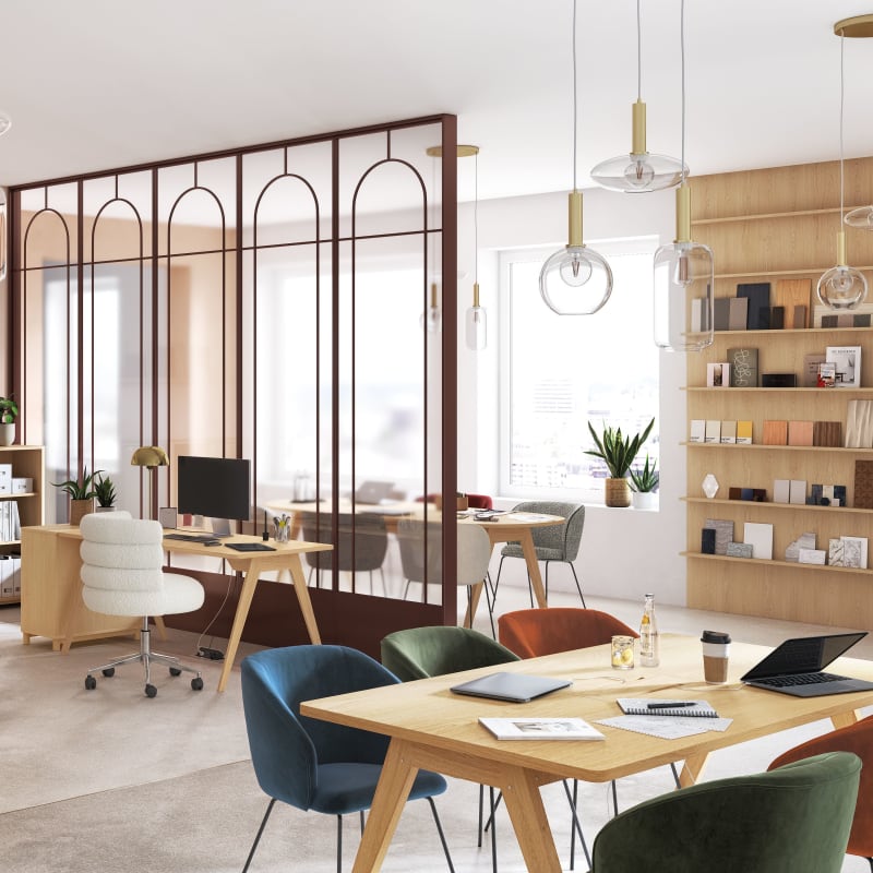 Bureau professionnel en chêne L140 - miniature 11