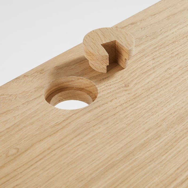 Bureau professionnel en chêne L140 - miniature 6