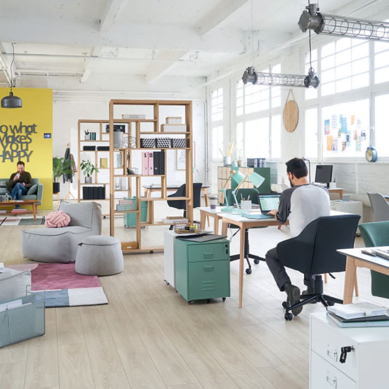 Bureau professionnel en hêtre massif blanc - miniature 8