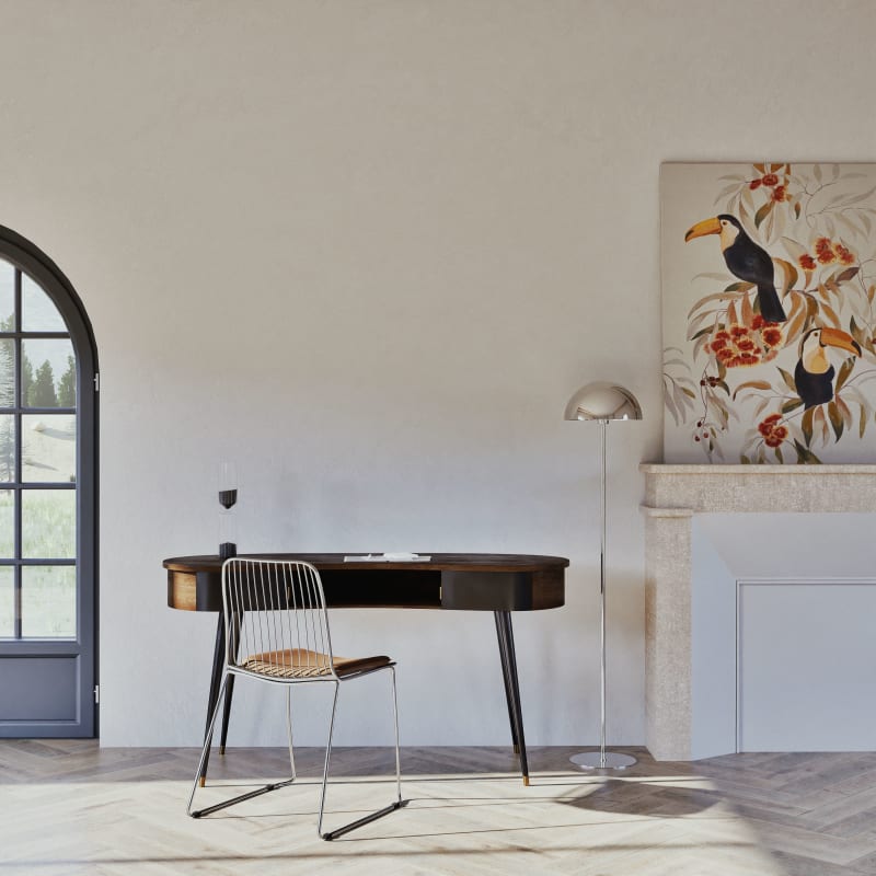 Bureau vintage 2 tiroirs - miniature 7