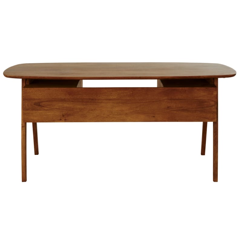 Bureau vintage en bois de manguier - miniature 3