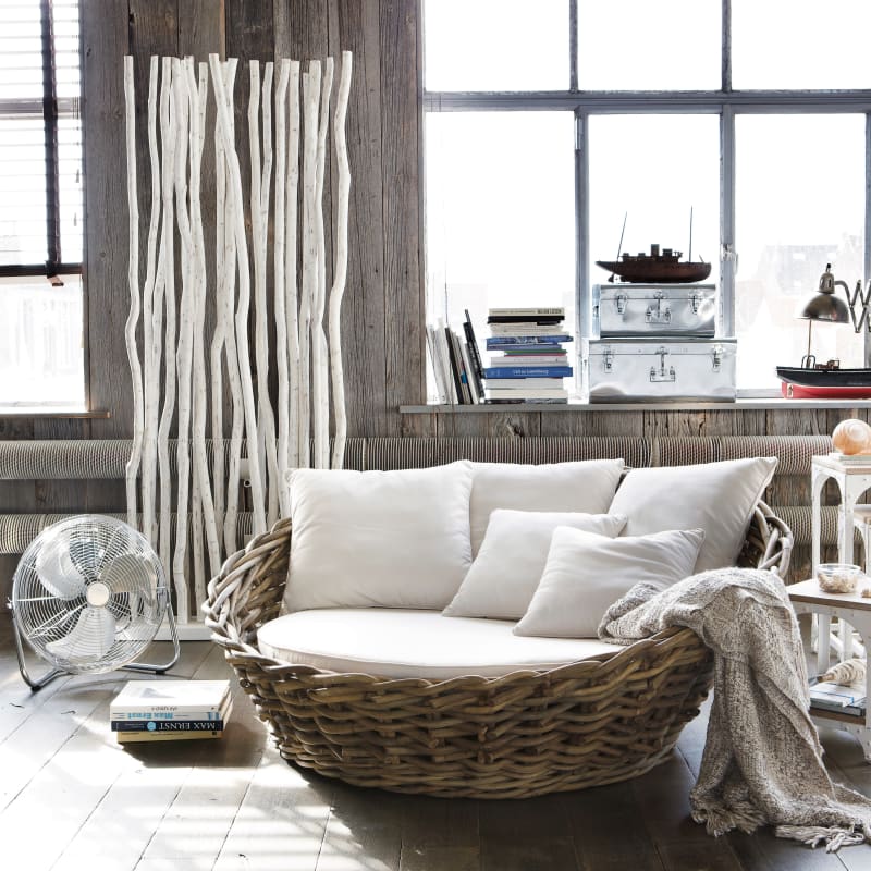 Canapé 1/2 places en rotin - miniature 3