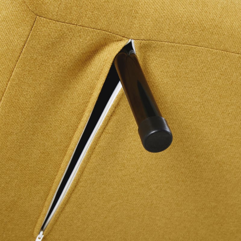 Canapé clic-clac 1 place jaune moutarde - miniature 9