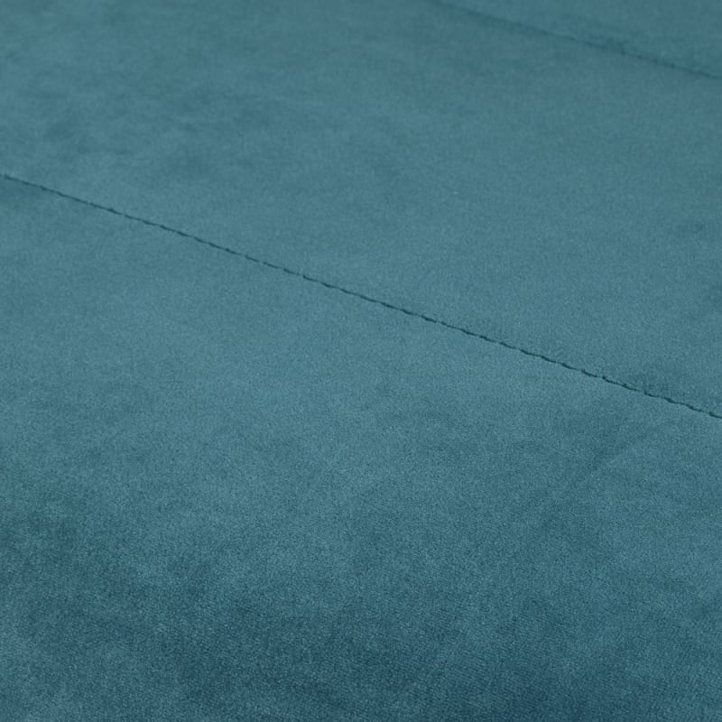 Canapé clic-clac 2 places en velours bleu pétrole - miniature 6