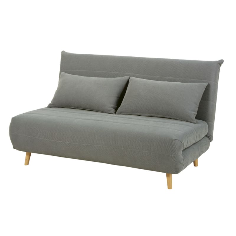 Canapé clic-clac 2 places gris clair - miniature 4