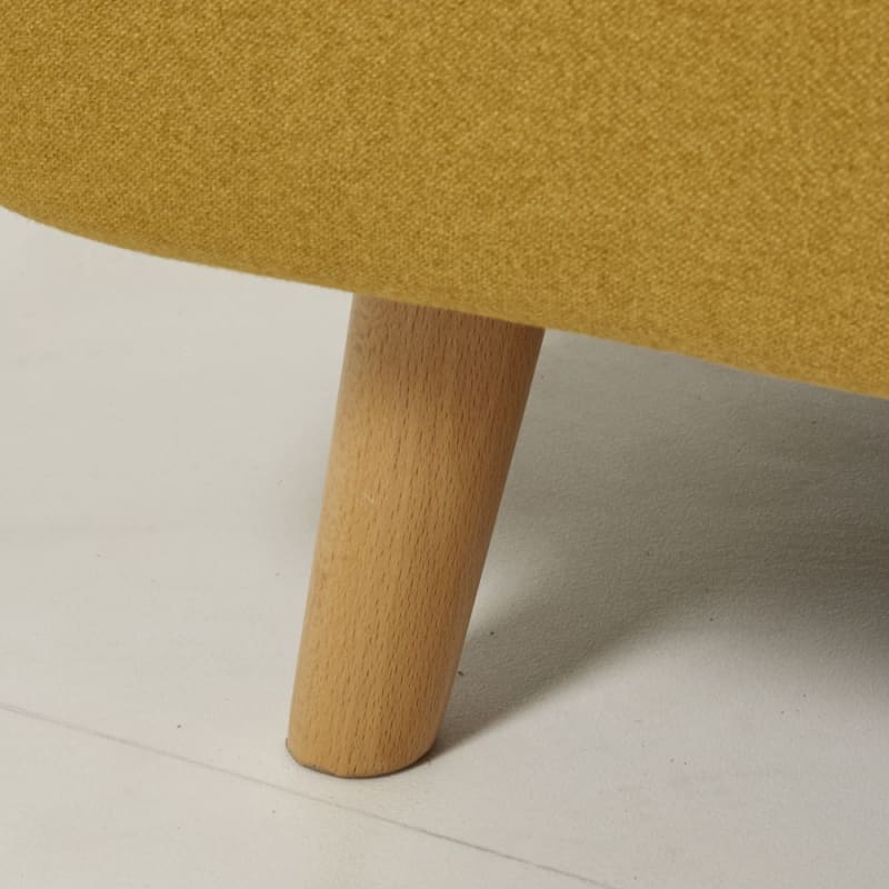 Canapé clic-clac 2 places jaune moutarde - miniature 5
