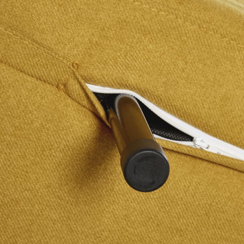 Canapé clic-clac 2 places jaune moutarde - miniature 7