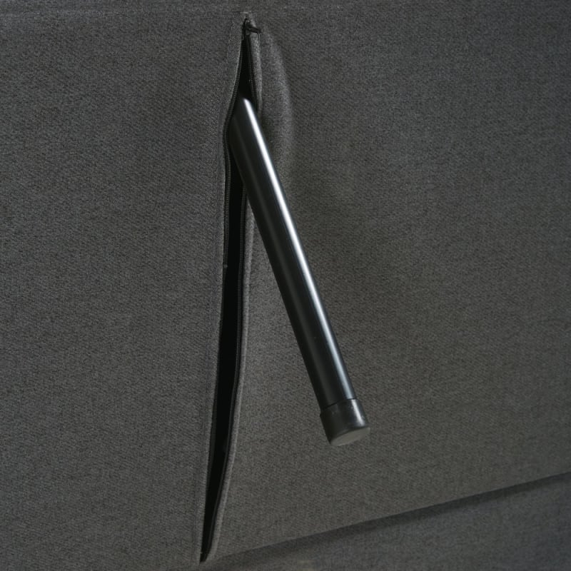 Canapé clic-clac 4 places gris - miniature 7