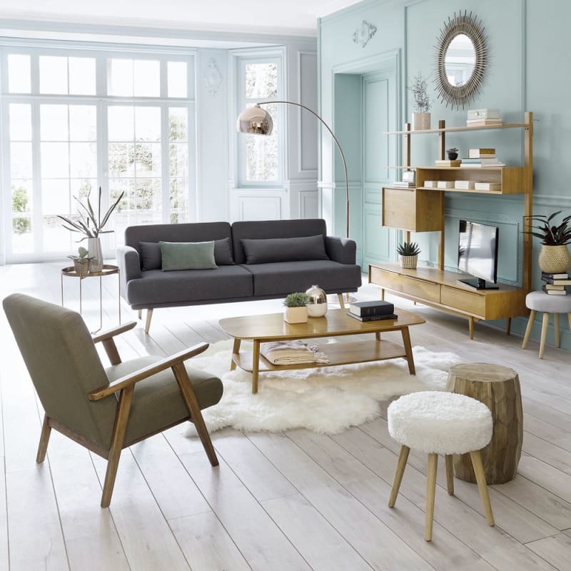 Canapé clic-clac 4 places gris - miniature 11