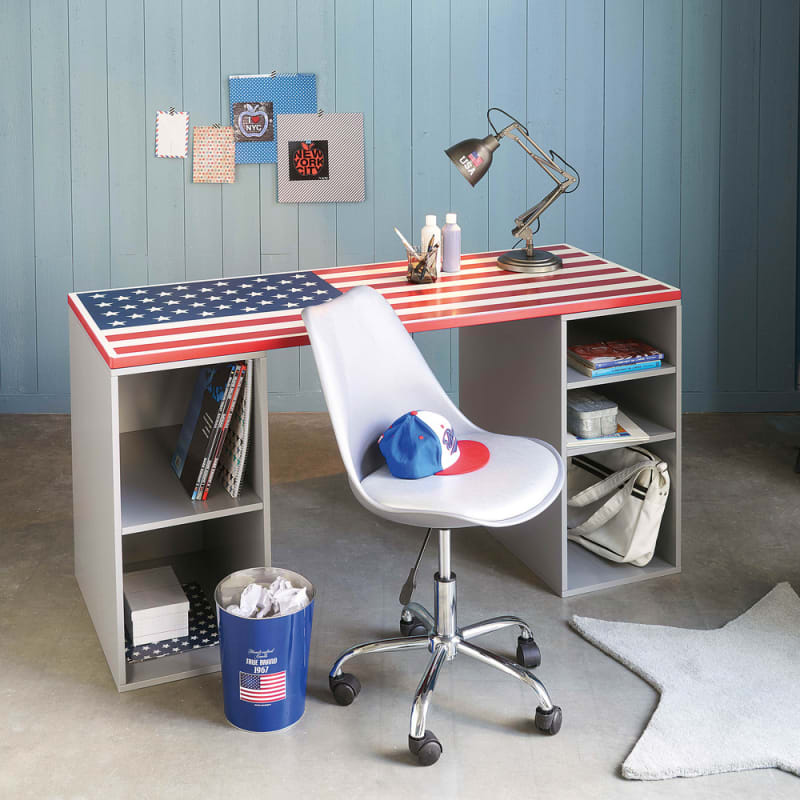 Chaise de bureau à roulettes blanche - miniature 3