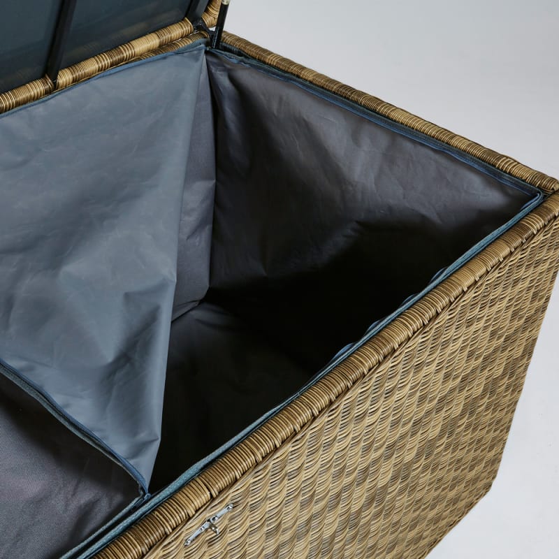 Coffre de jardin en résine tressée - miniature 5