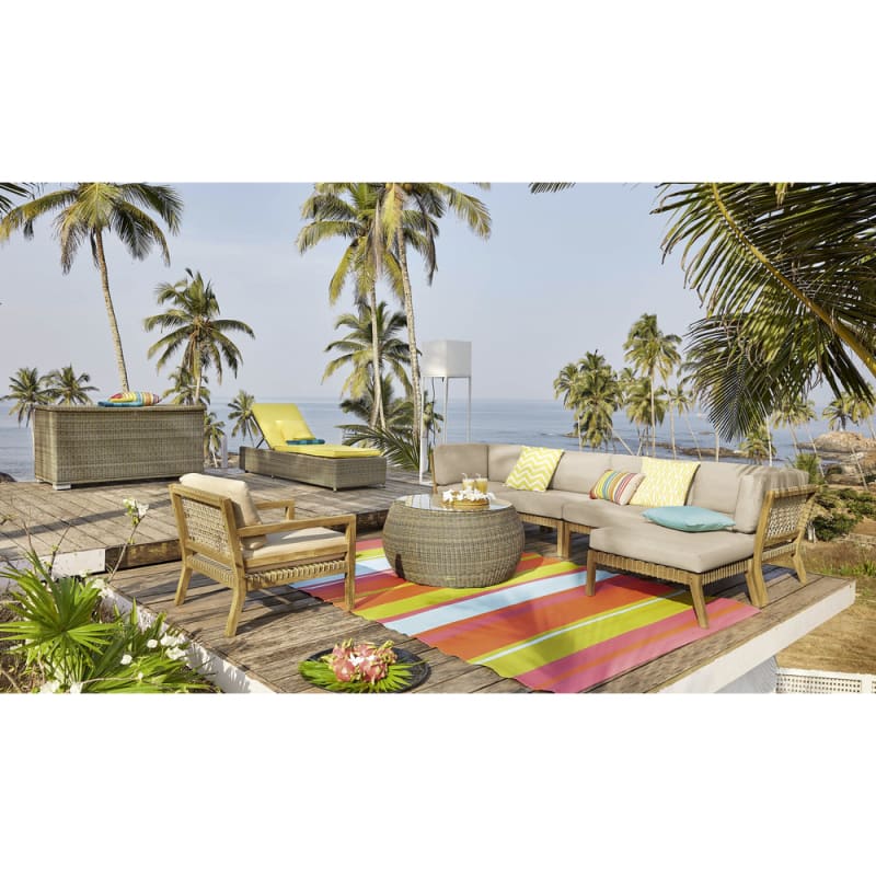 Coffre de jardin en résine tressée - miniature 8