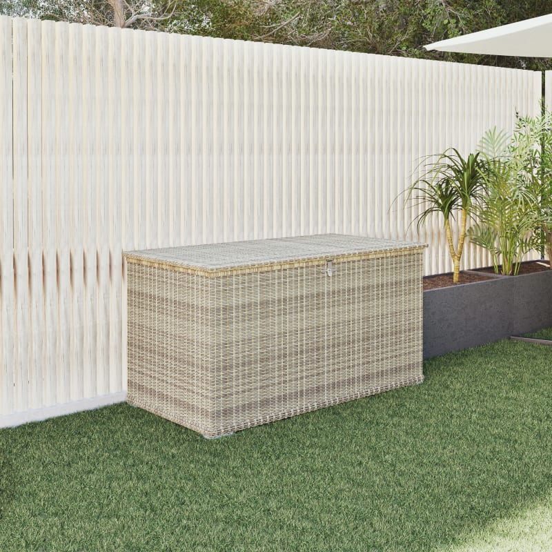 Coffre de jardin en résine tressée - miniature 7