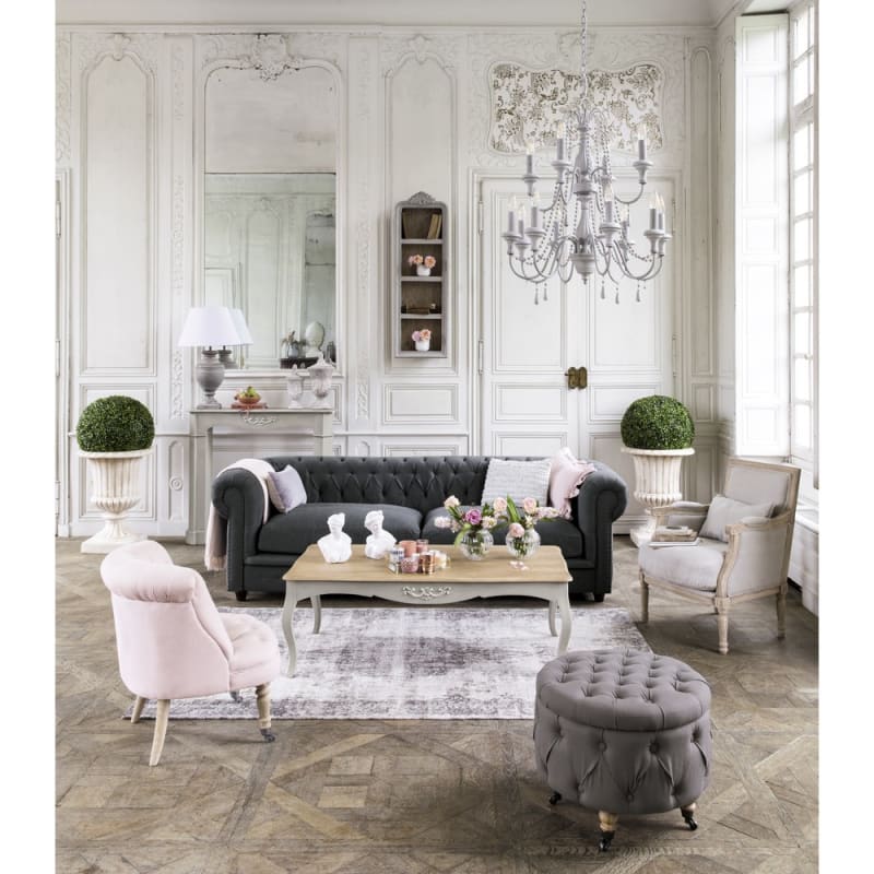 Coupe de jardin en magnésie blanche H 71 cm EYGUIERES - miniature 6