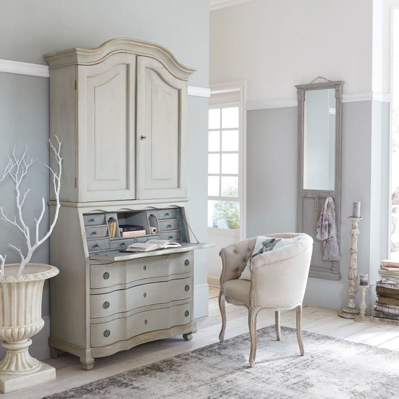 Coupe de jardin en magnésie blanche H 71 cm EYGUIERES - miniature 5