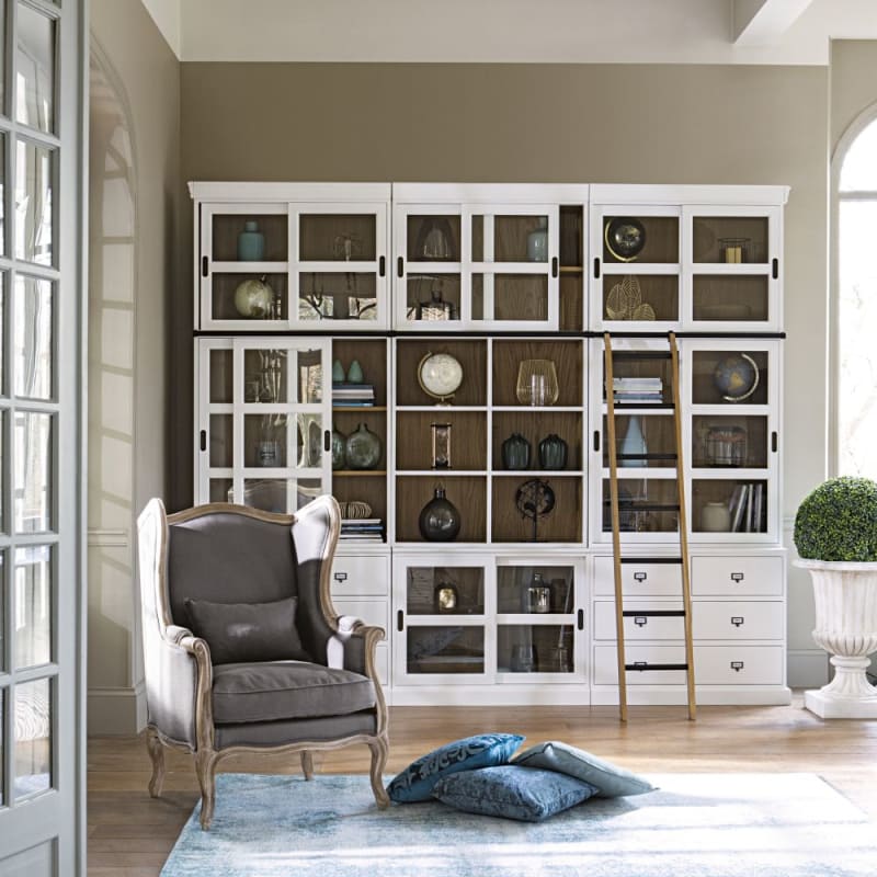 Coupe de jardin en magnésie blanche H 71 cm EYGUIERES - miniature 2