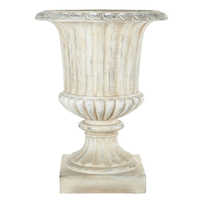 Coupe de jardin en magnésie blanche H 71 cm EYGUIERES