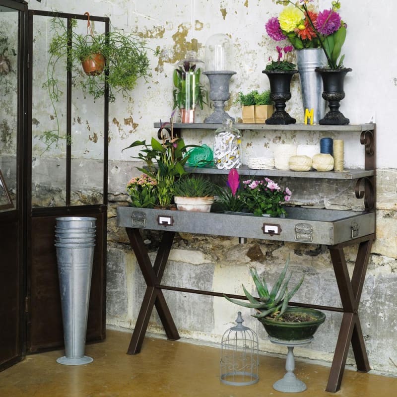 Coupe de jardin en magnésie blanche H 71 cm EYGUIERES - miniature 14