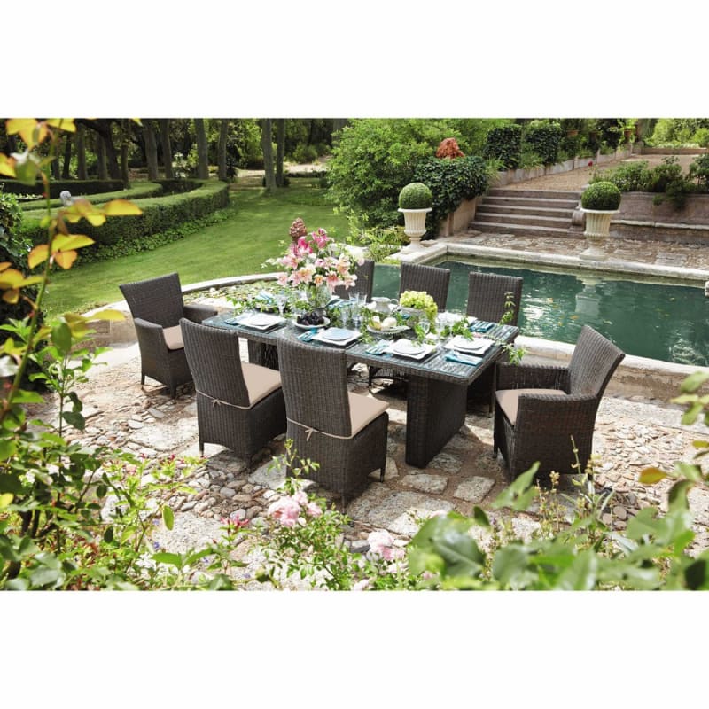 Coupe de jardin en magnésie blanche H 71 cm EYGUIERES - miniature 17