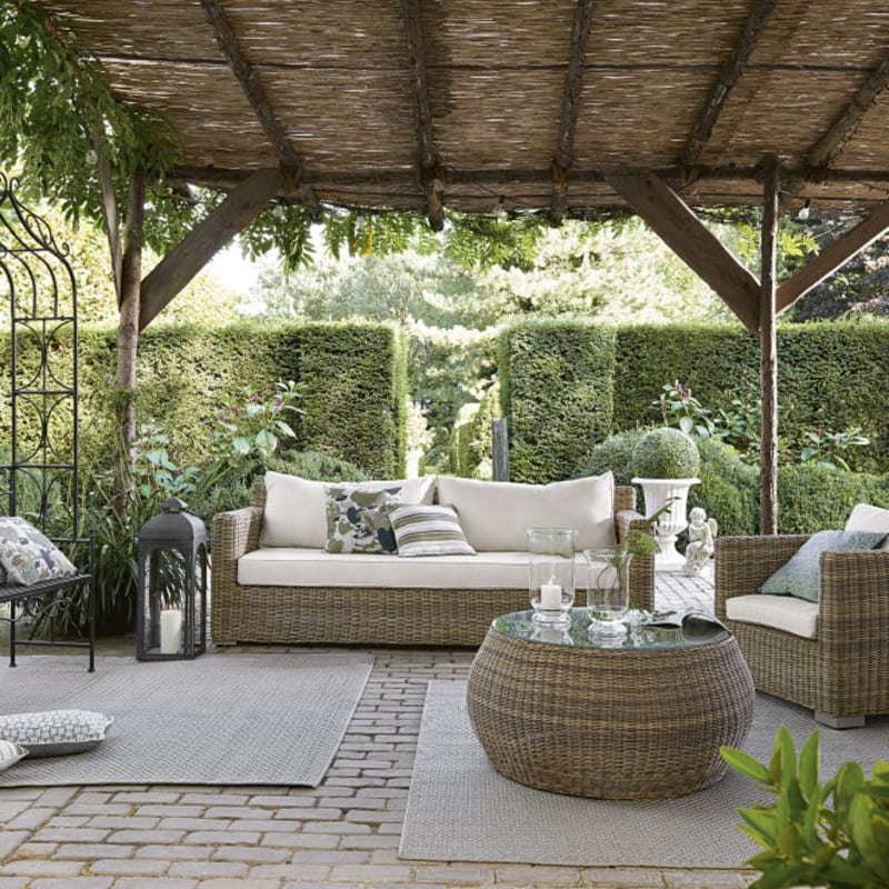 Coupe de jardin en résine gris anthracite H 71 cm EYGUIERES - miniature 5