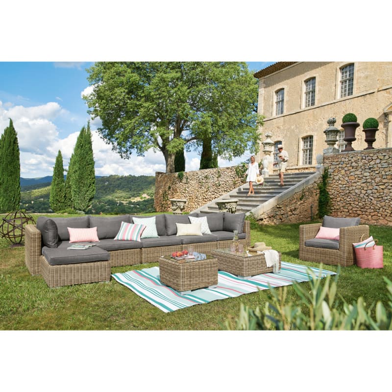 Coupe de jardin en résine gris anthracite H 71 cm EYGUIERES - miniature 11