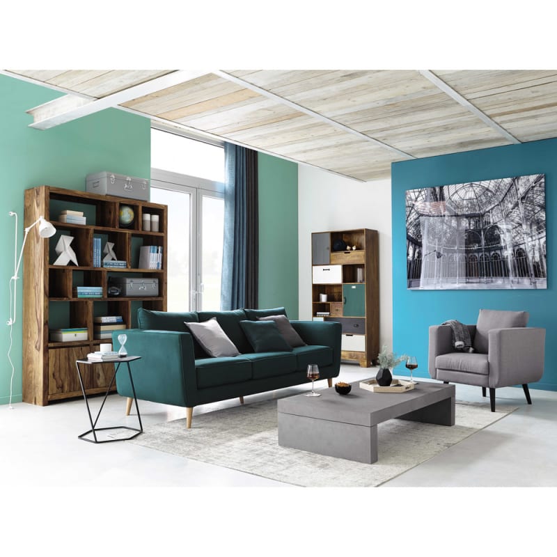 Étagère 3 portes en sheesham massif - miniature 6