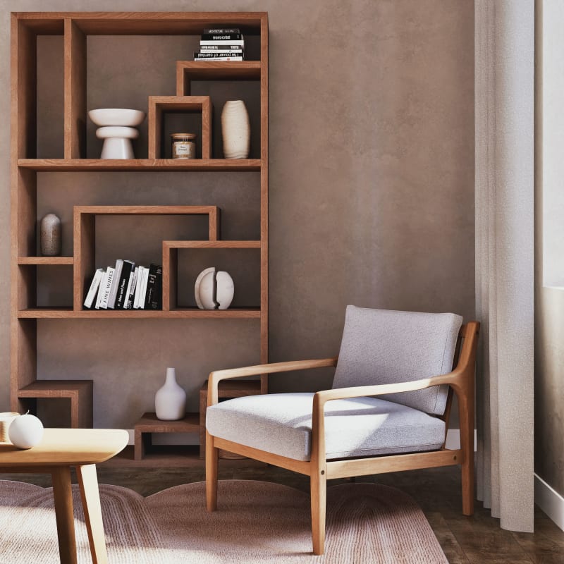 Étagère déstructurée en sheesham massif L110 - miniature 2