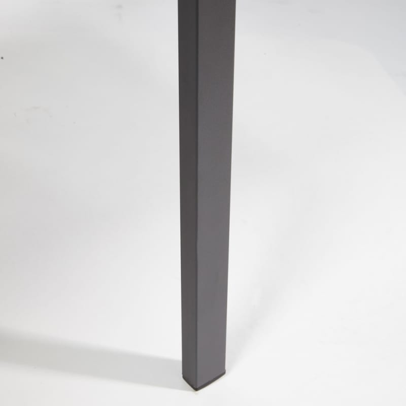 Fauteuil à dîner de jardin en aluminium gris anthracite - miniature 3