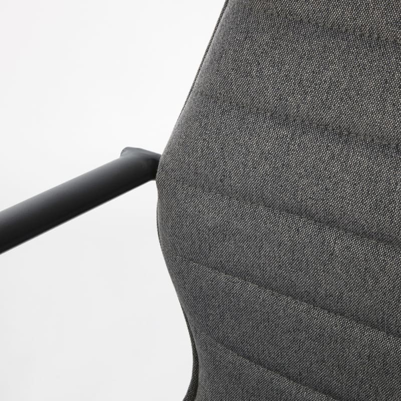 Fauteuil de bureau réglable à roulettes gris anthracite - miniature 3