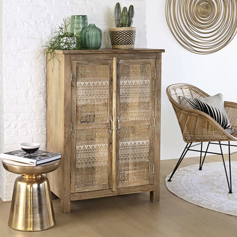 Fauteuil en rotin et acier noir - miniature 10