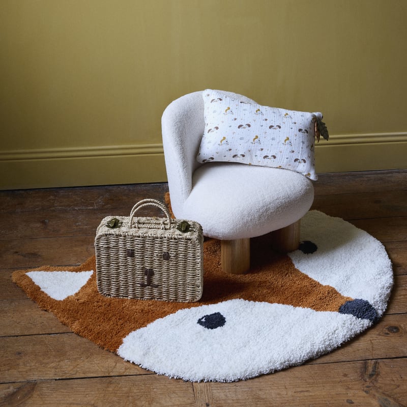 Fauteuil enfant à bouclettes écrues - miniature 5