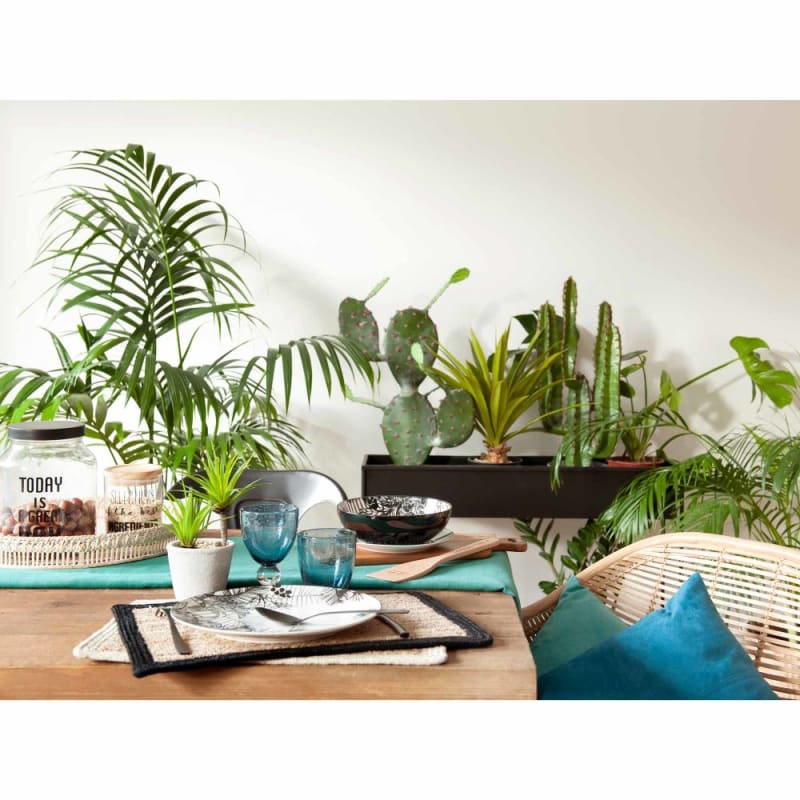 Gobelet en verre bullé bleu - miniature 5