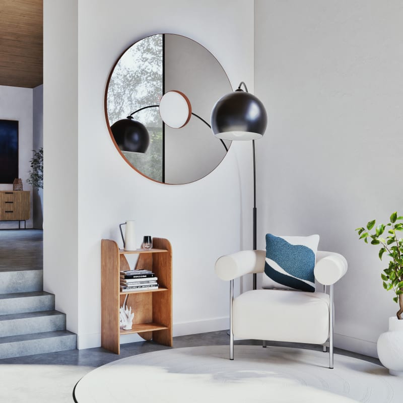 Gobelet en verre effet chromé et transparent - miniature 2