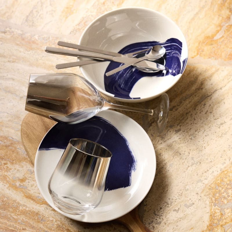 Gobelet en verre effet chromé et transparent - miniature 3