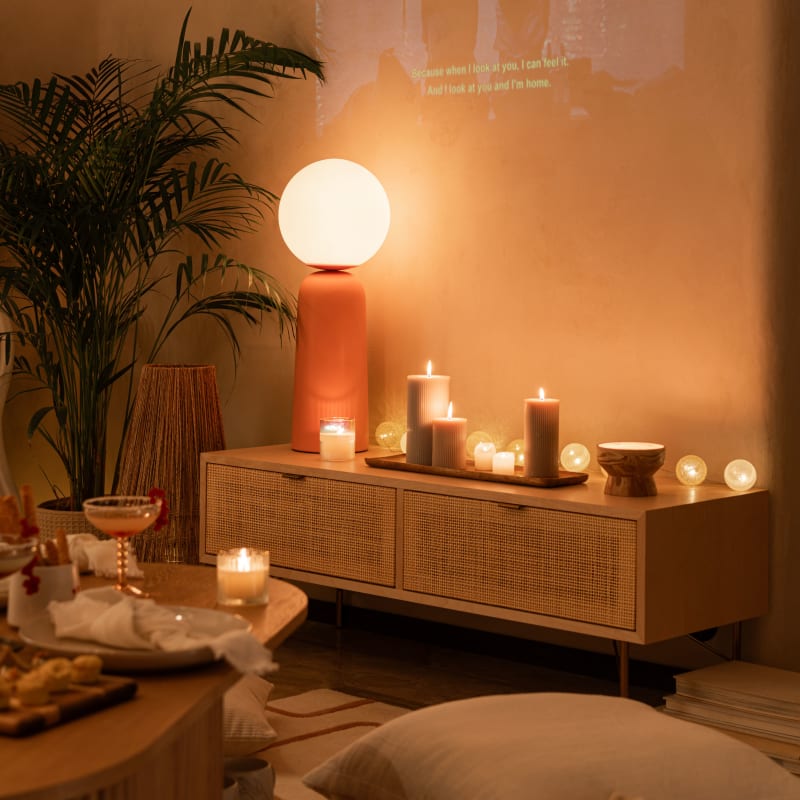 Guirlande lumineuse 10 LED boules multicolores L180 - miniature 3