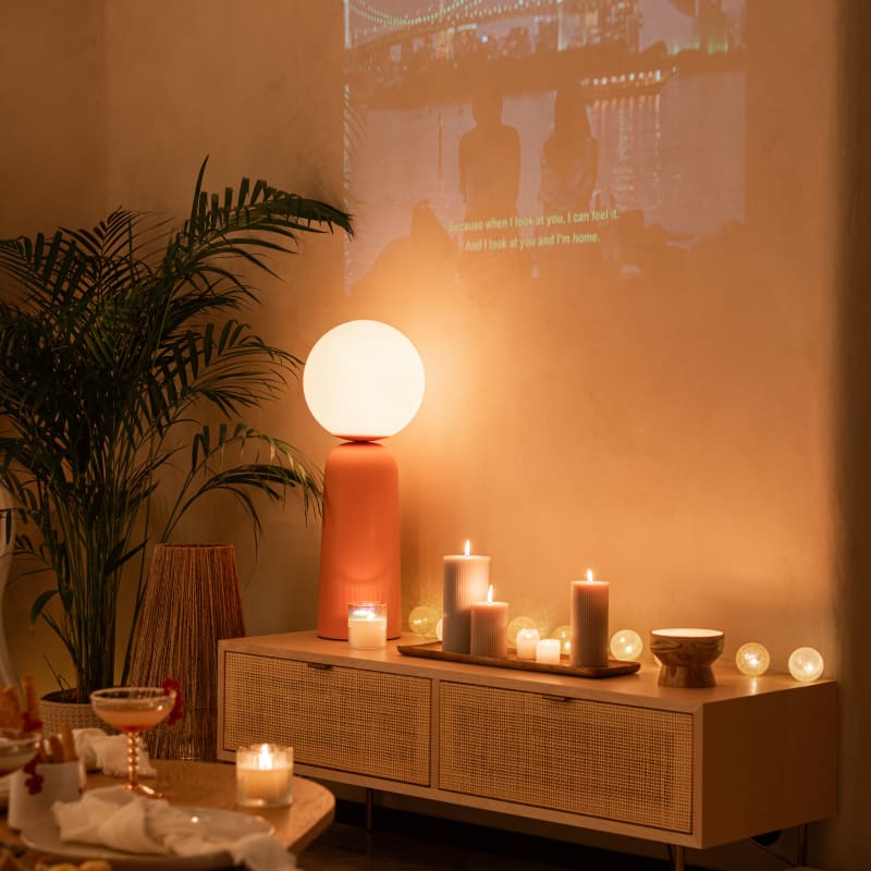 Guirlande lumineuse 10 LED boules multicolores L180 - miniature 2