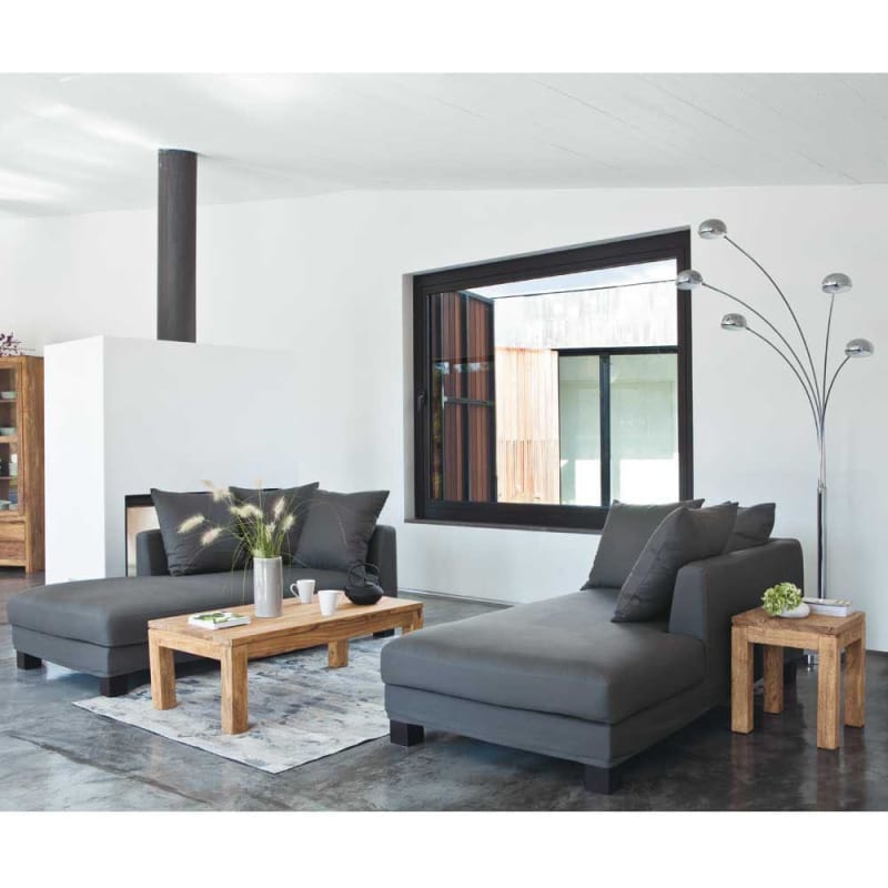 Lampadaire 5 branches en métal chromé H198 - miniature 7