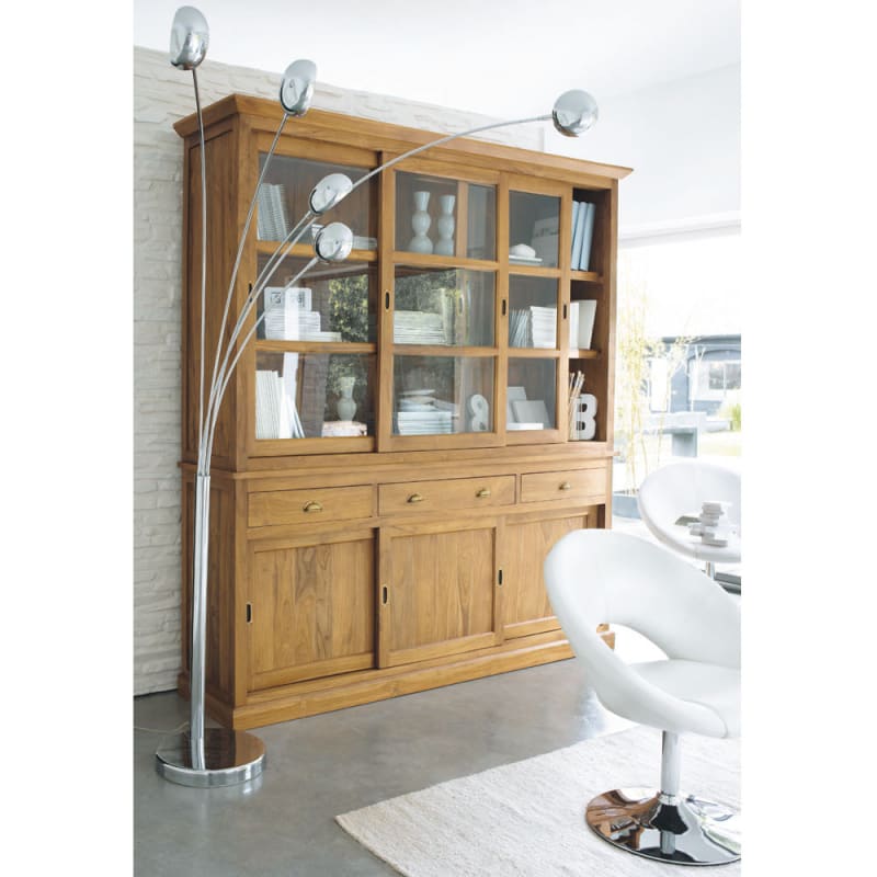 Lampadaire 5 branches en métal chromé H198 - miniature 8